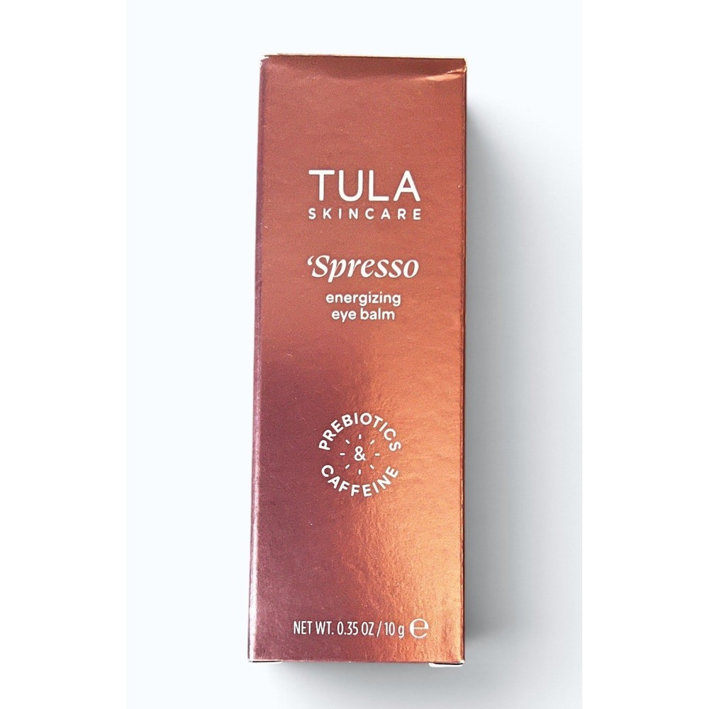 TULA Skincare Spresso Energizing Eye Balm Pink 0.35 oz 10g Caffeine NEW